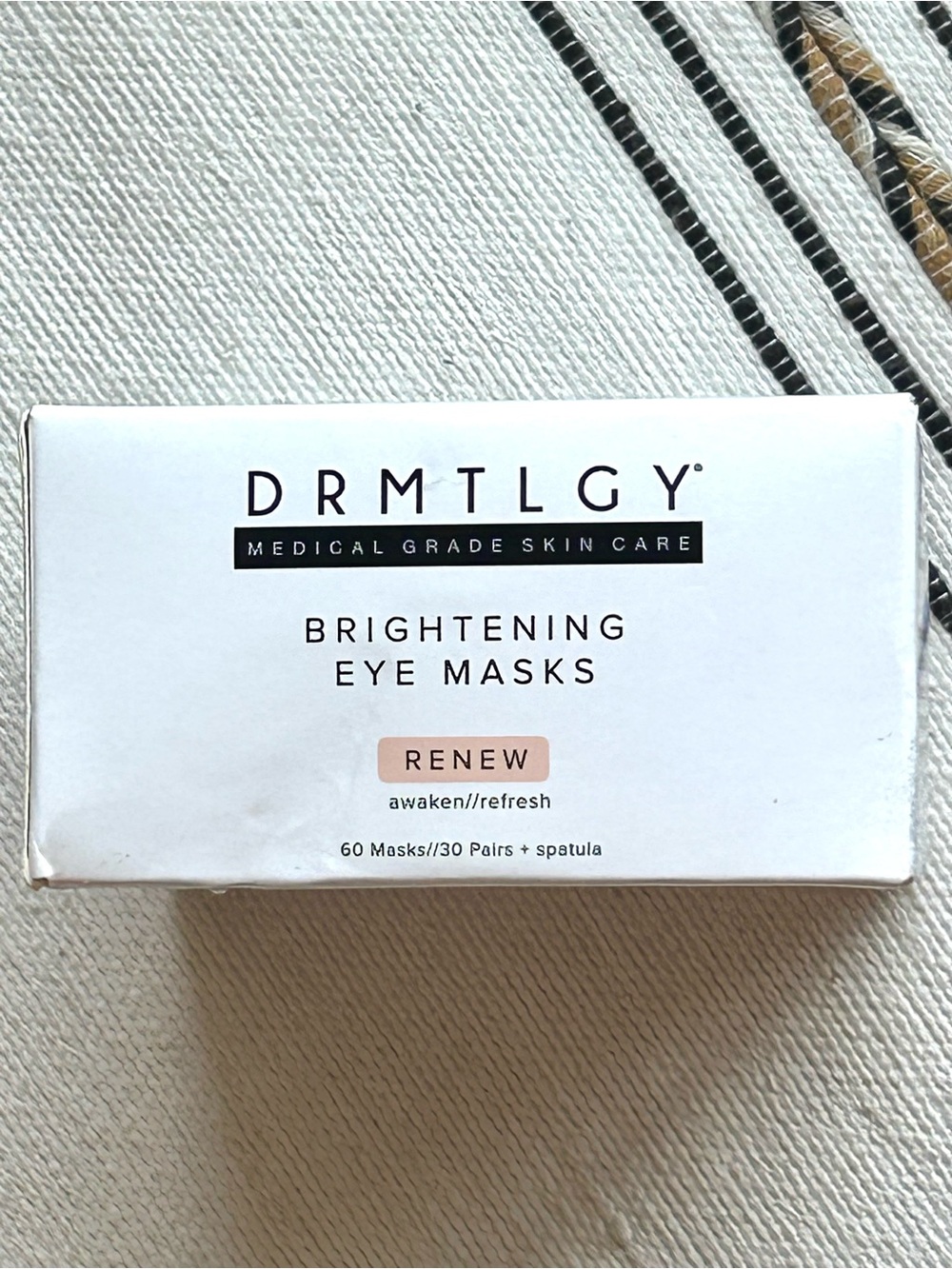 DRMTLGY Brightening Eye Masks Renew 30 pairs (60 Masks) Under Eye Patches NIB
